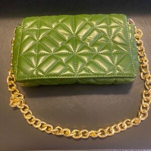 Green handbag